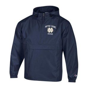 Champion Notre Dame Waterproof Hooded Packable Pullover - Women's Medium
